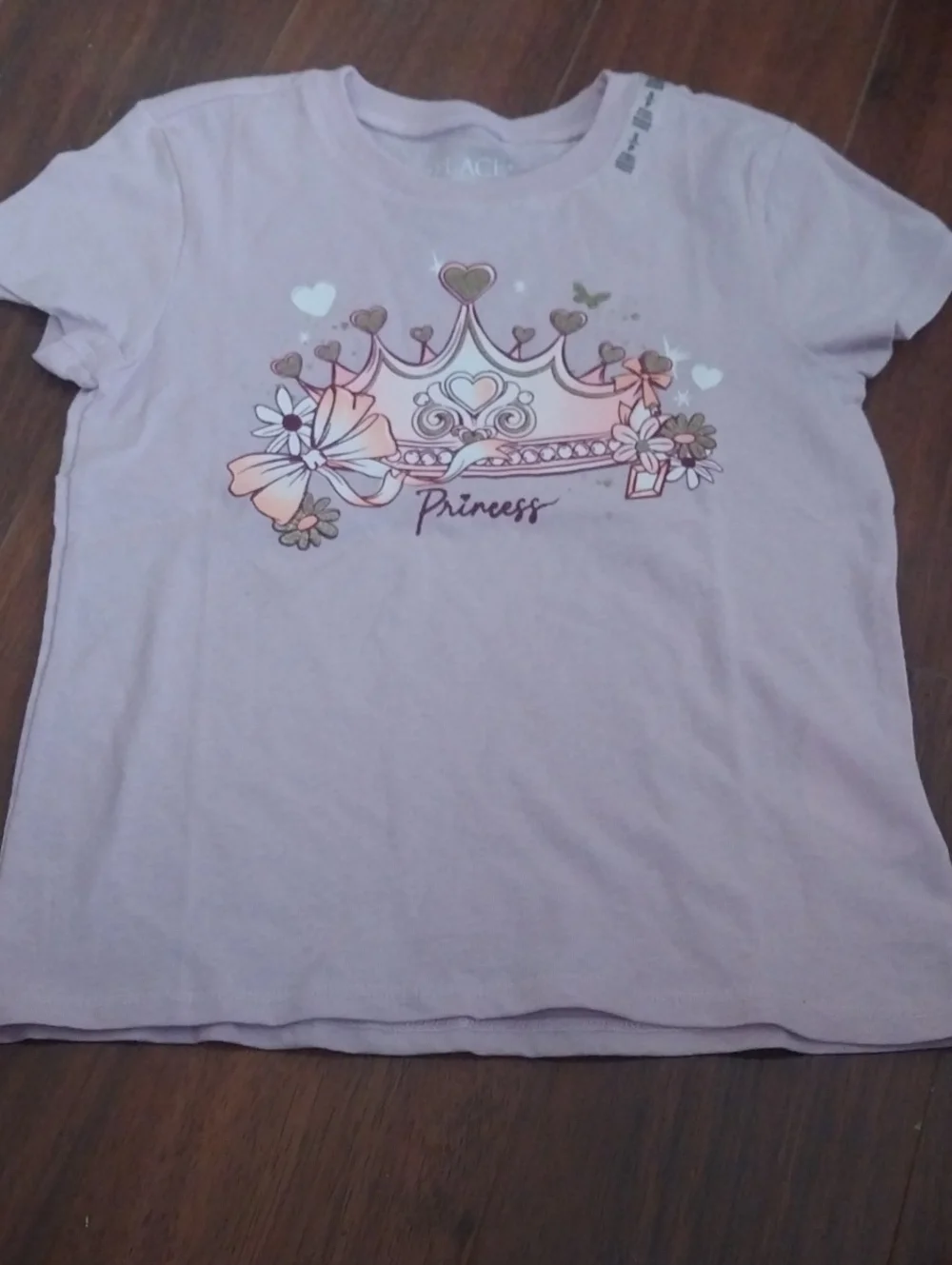 The Children's Place Light Purple Princess Crown Tee